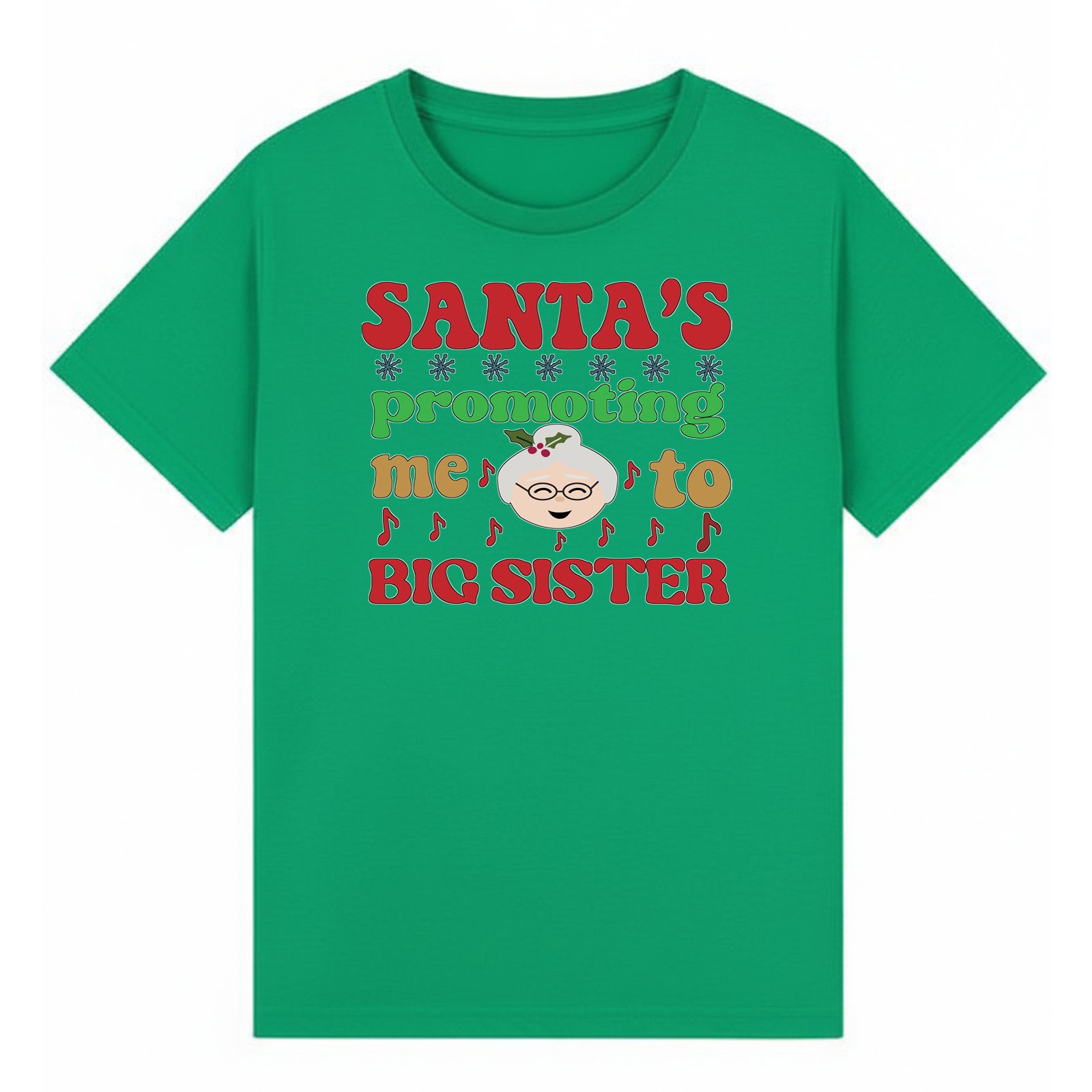 BGSIS127 artwork on irish green T-shirt