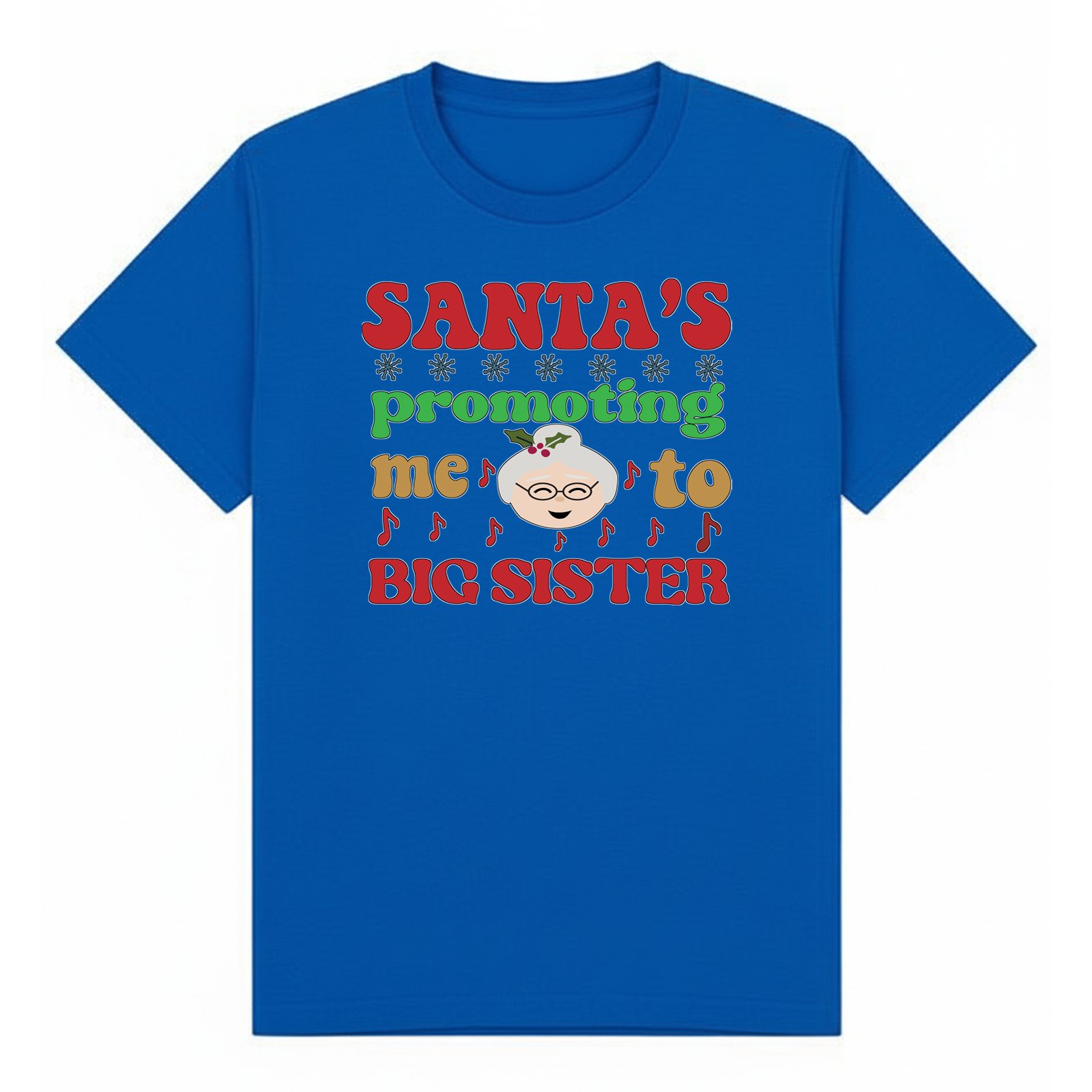 BGSIS127 artwork on royal T-shirt
