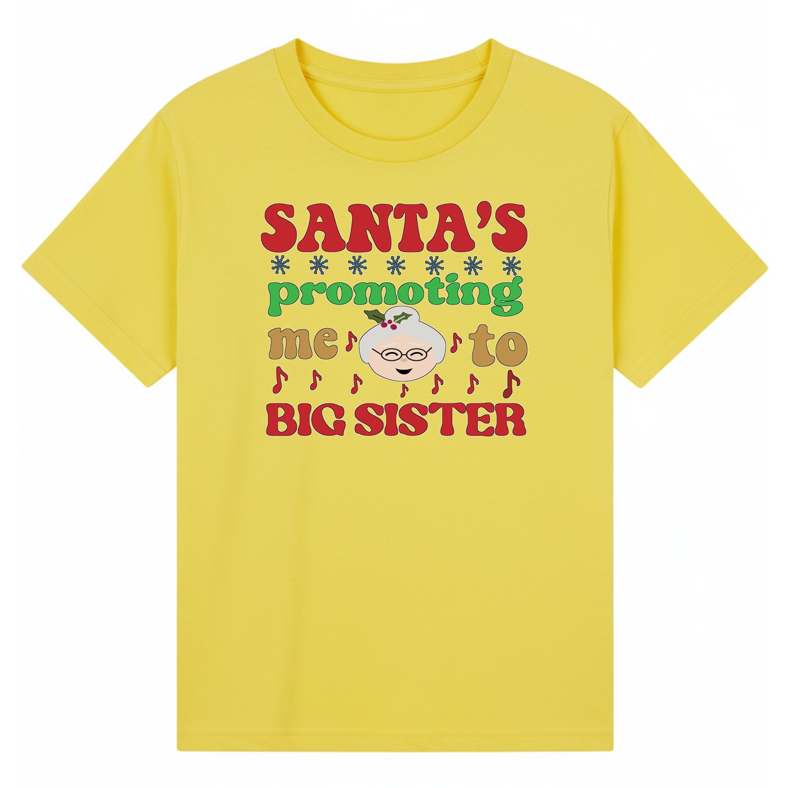 BGSIS127 artwork on yellow T-shirt