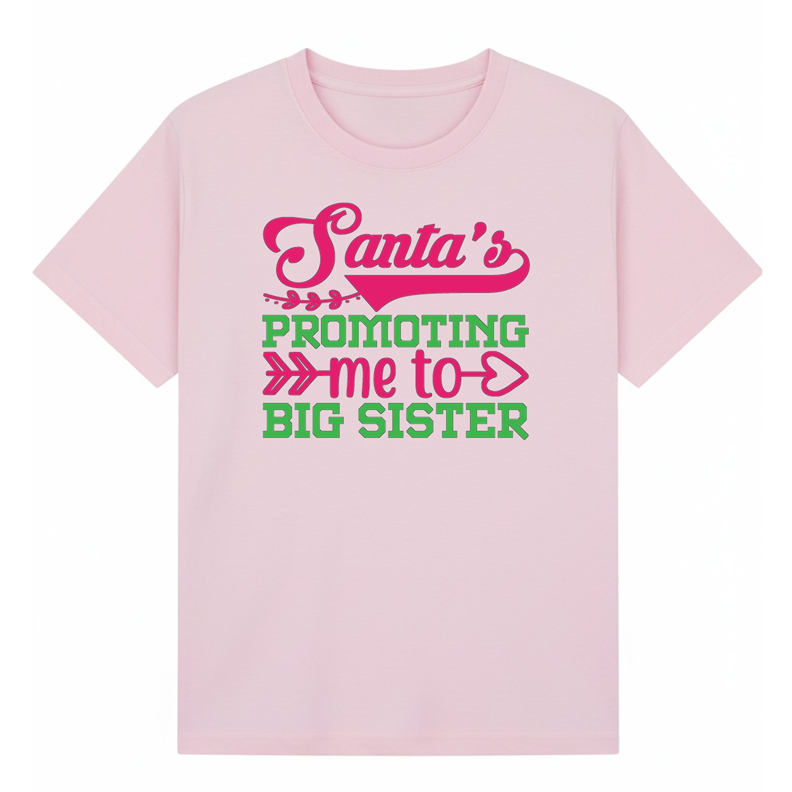 BGSIS128 artwork on light pink T-shirt