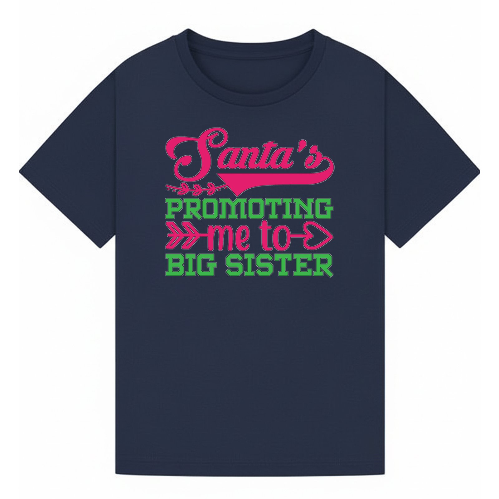 BGSIS128 artwork on navy T-shirt