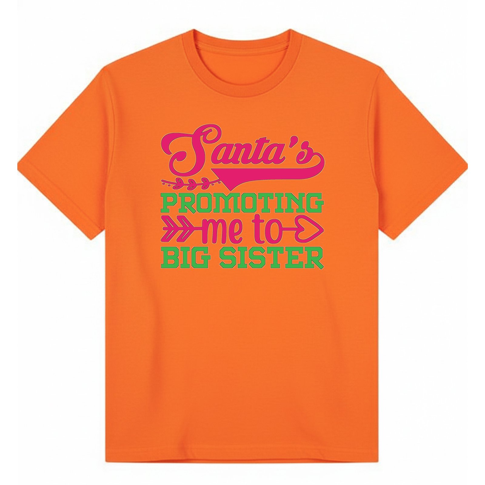 BGSIS128 artwork on orange T-shirt