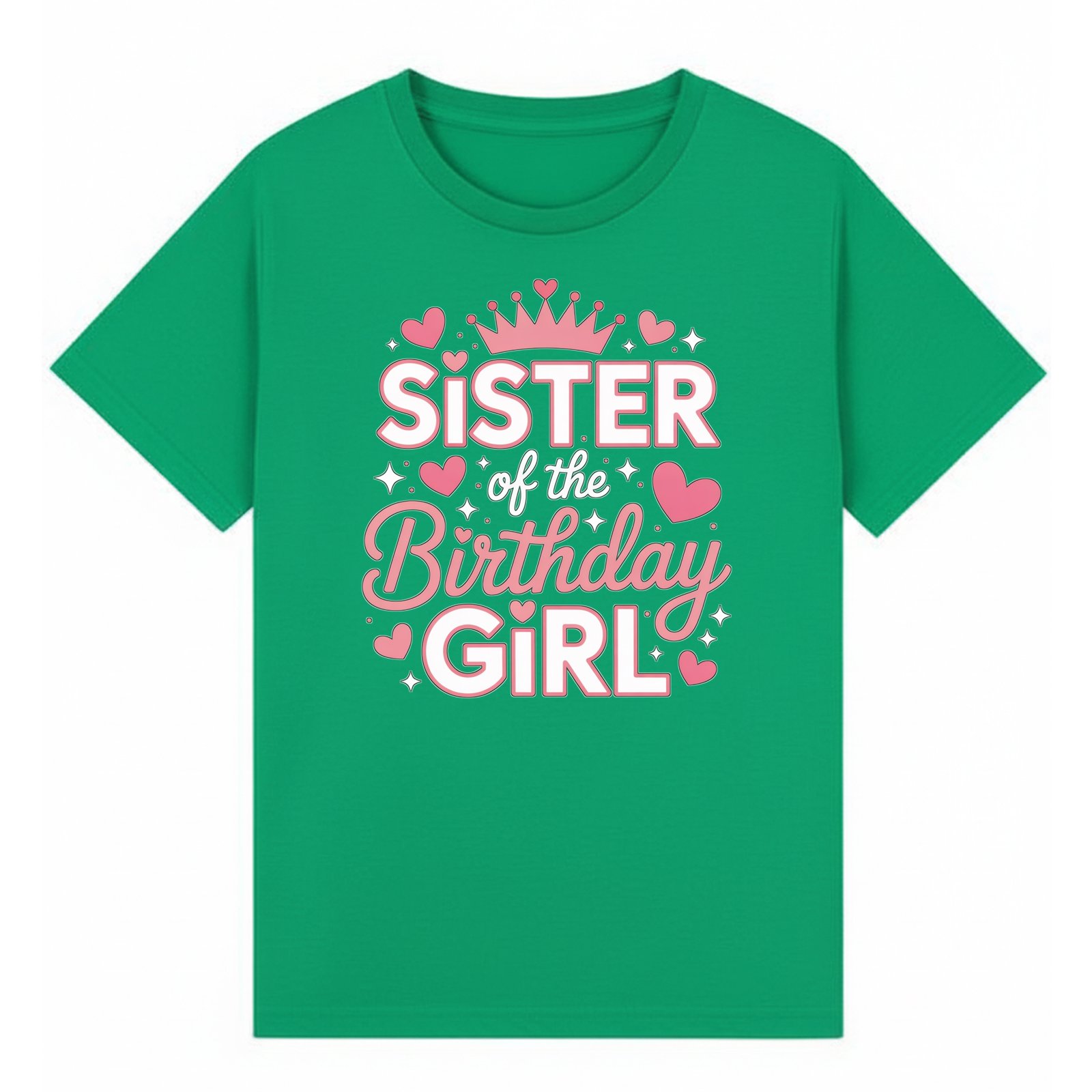 BGSIS131 artwork on irish green T-shirt