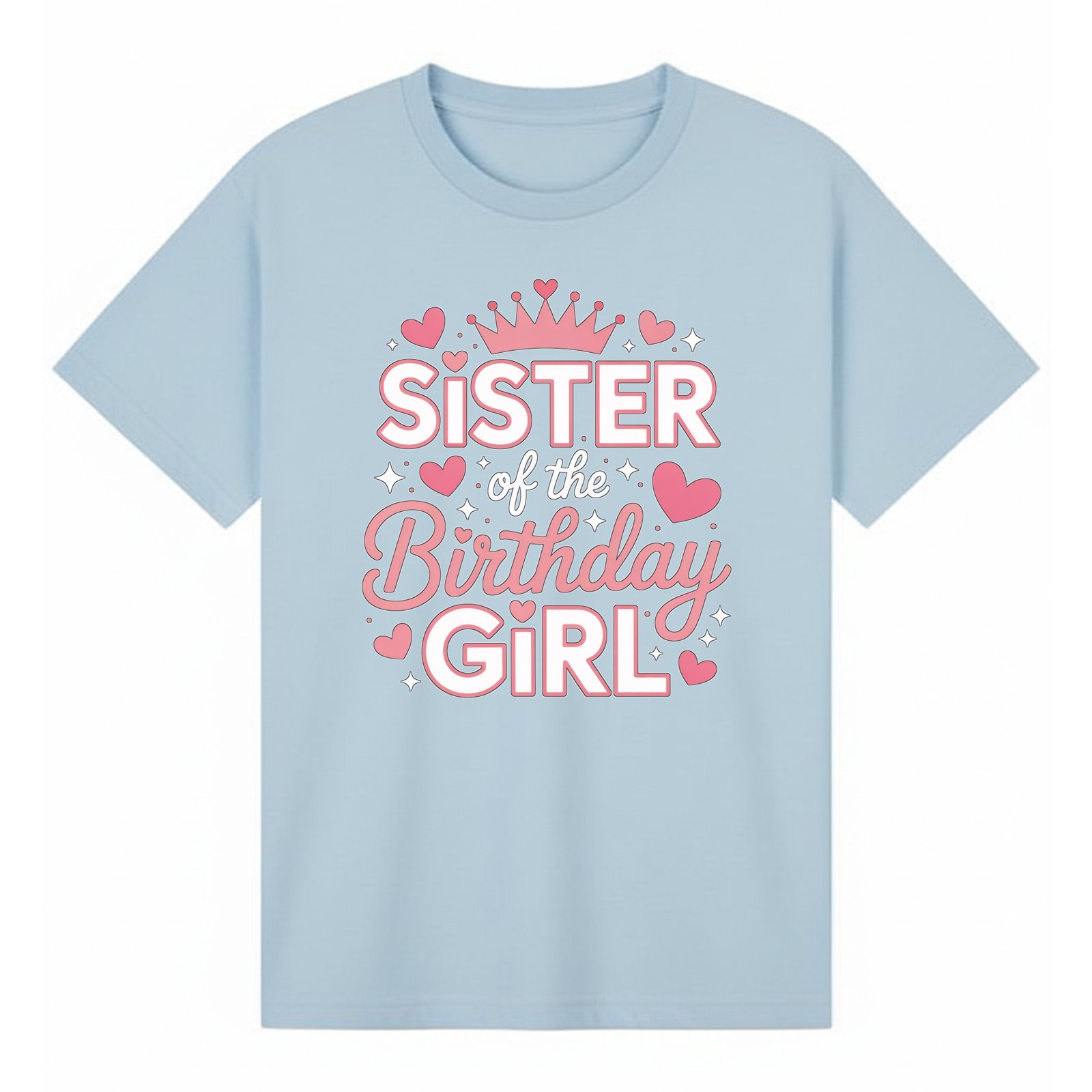 BGSIS131 artwork on light blue T-shirt