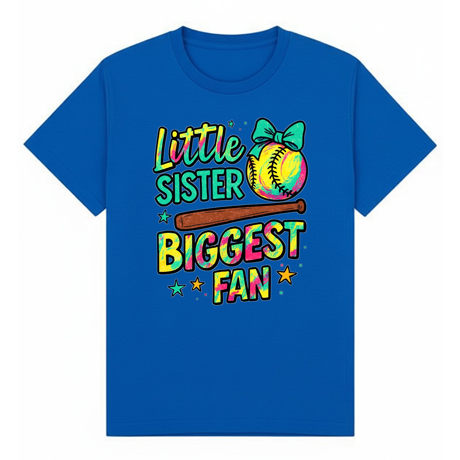BGSIS132 artwork on royal T-shirt