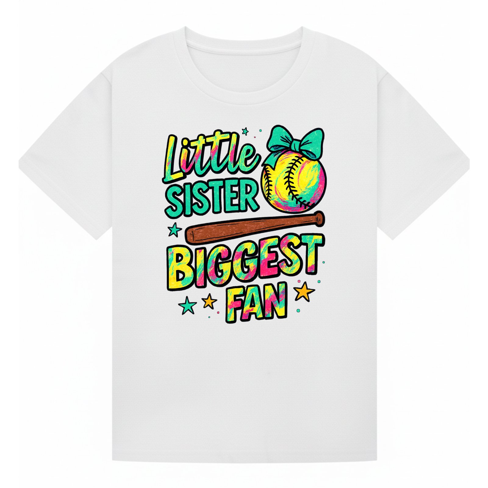 BGSIS132 artwork on white T-shirt