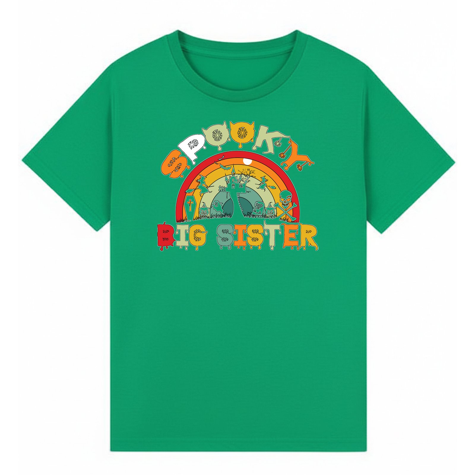 BGSIS133 artwork on irish green T-shirt