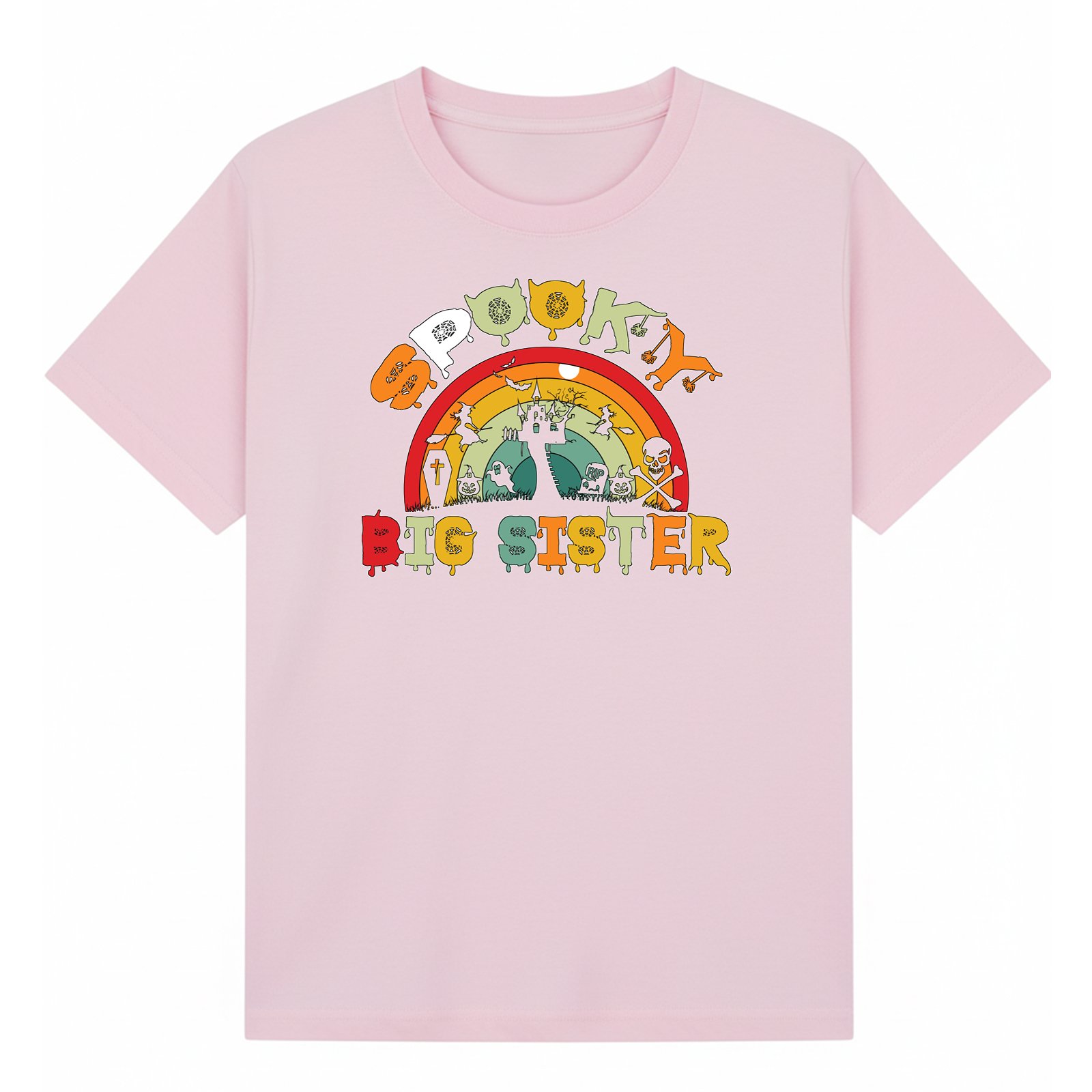 BGSIS133 artwork on light pink T-shirt