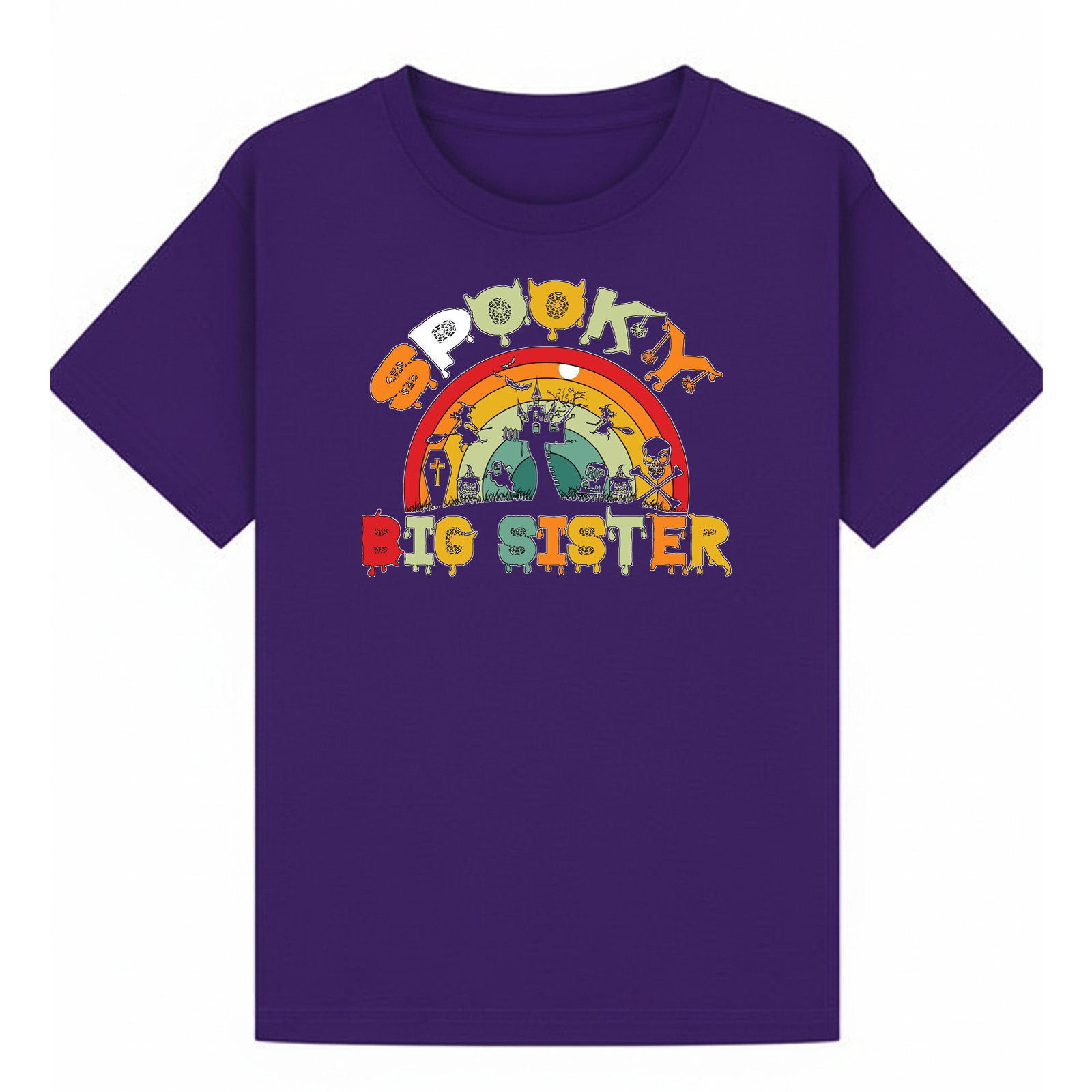 BGSIS133 artwork on purple T-shirt