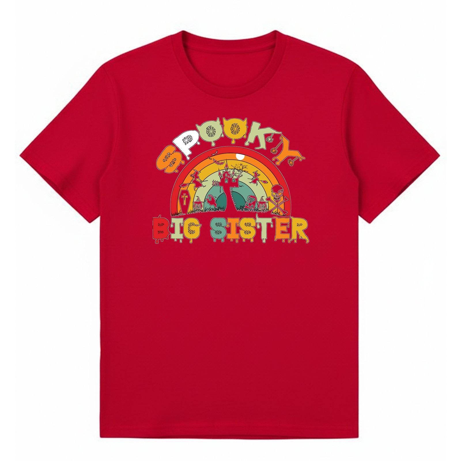BGSIS133 artwork on red T-shirt