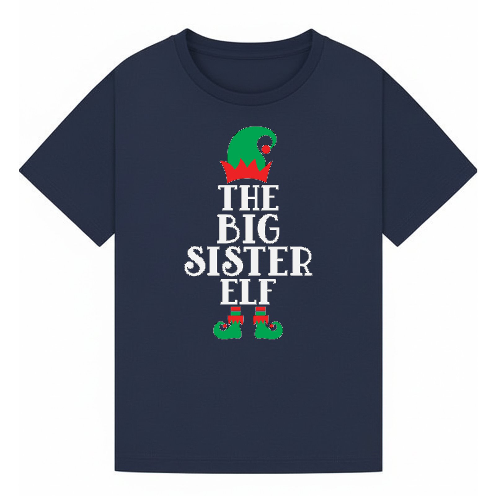BGSIS134 artwork on navy T-shirt