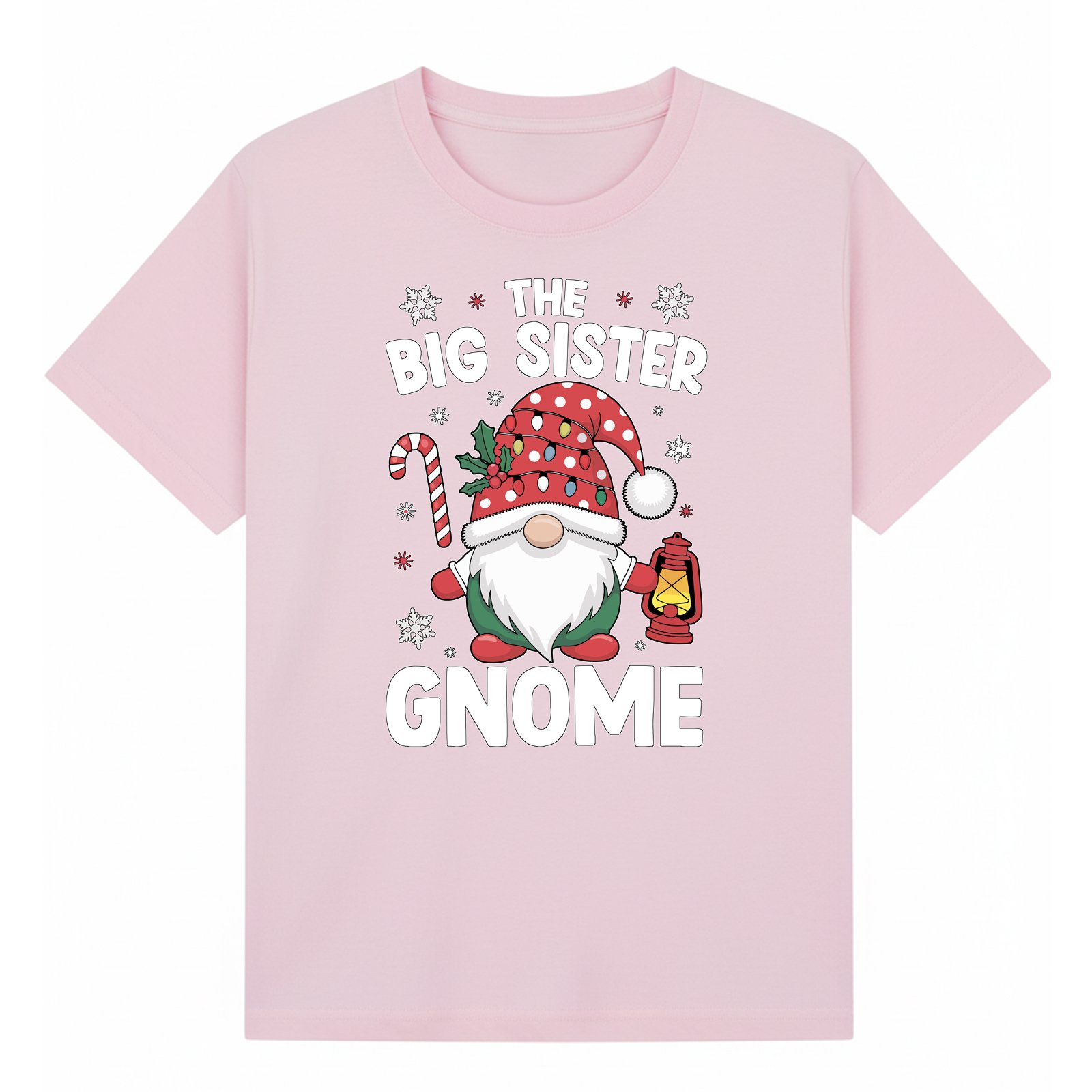 BGSIS136 artwork on light pink T-shirt