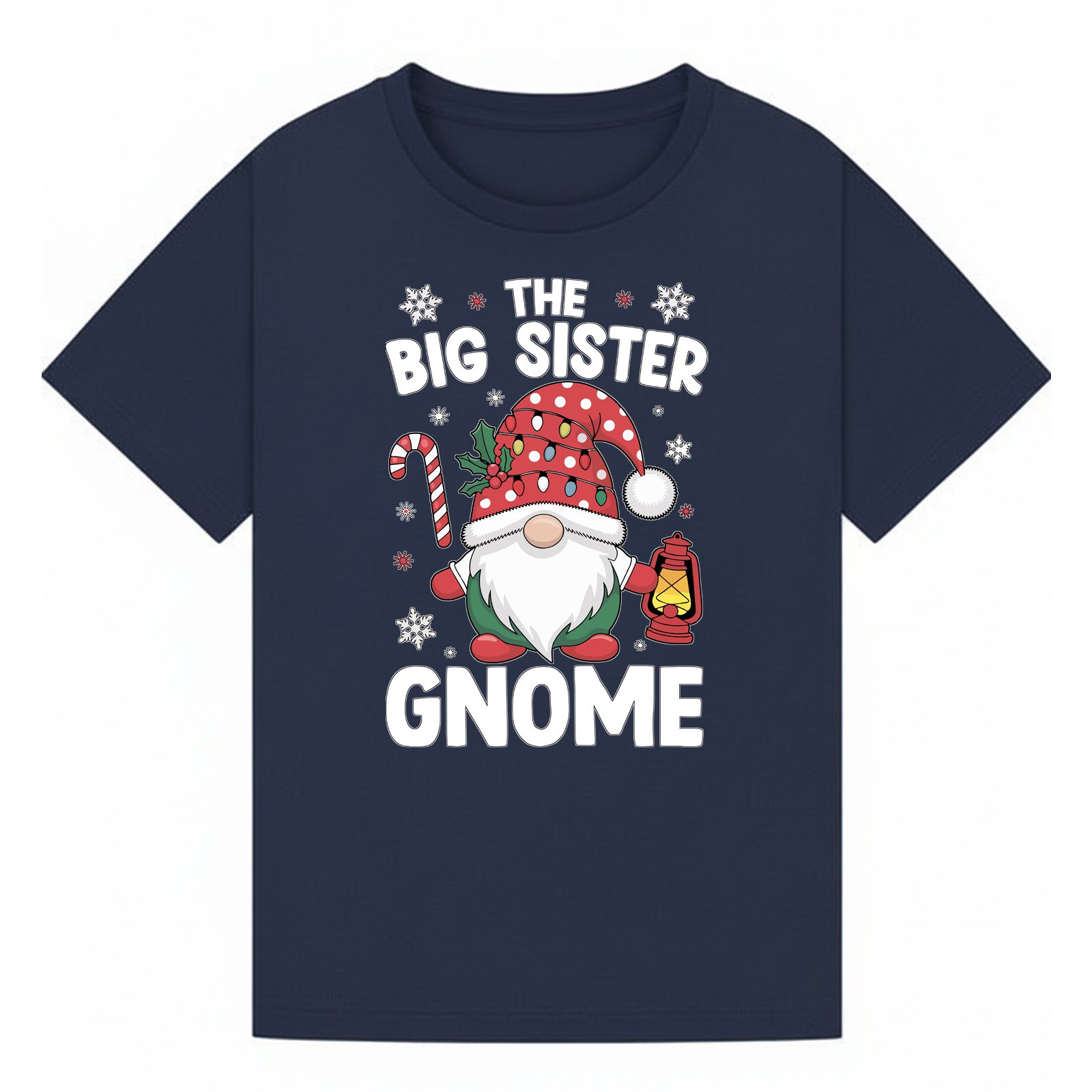 BGSIS136 artwork on navy T-shirt