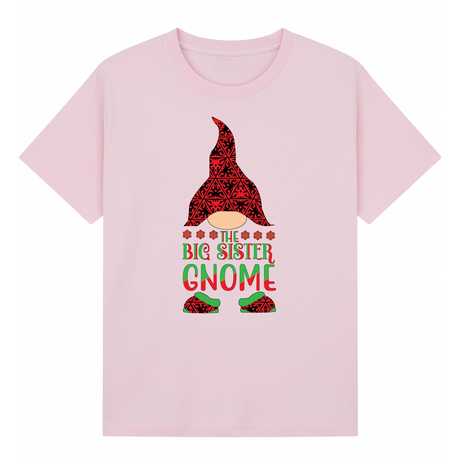 BGSIS137 artwork on light pink T-shirt