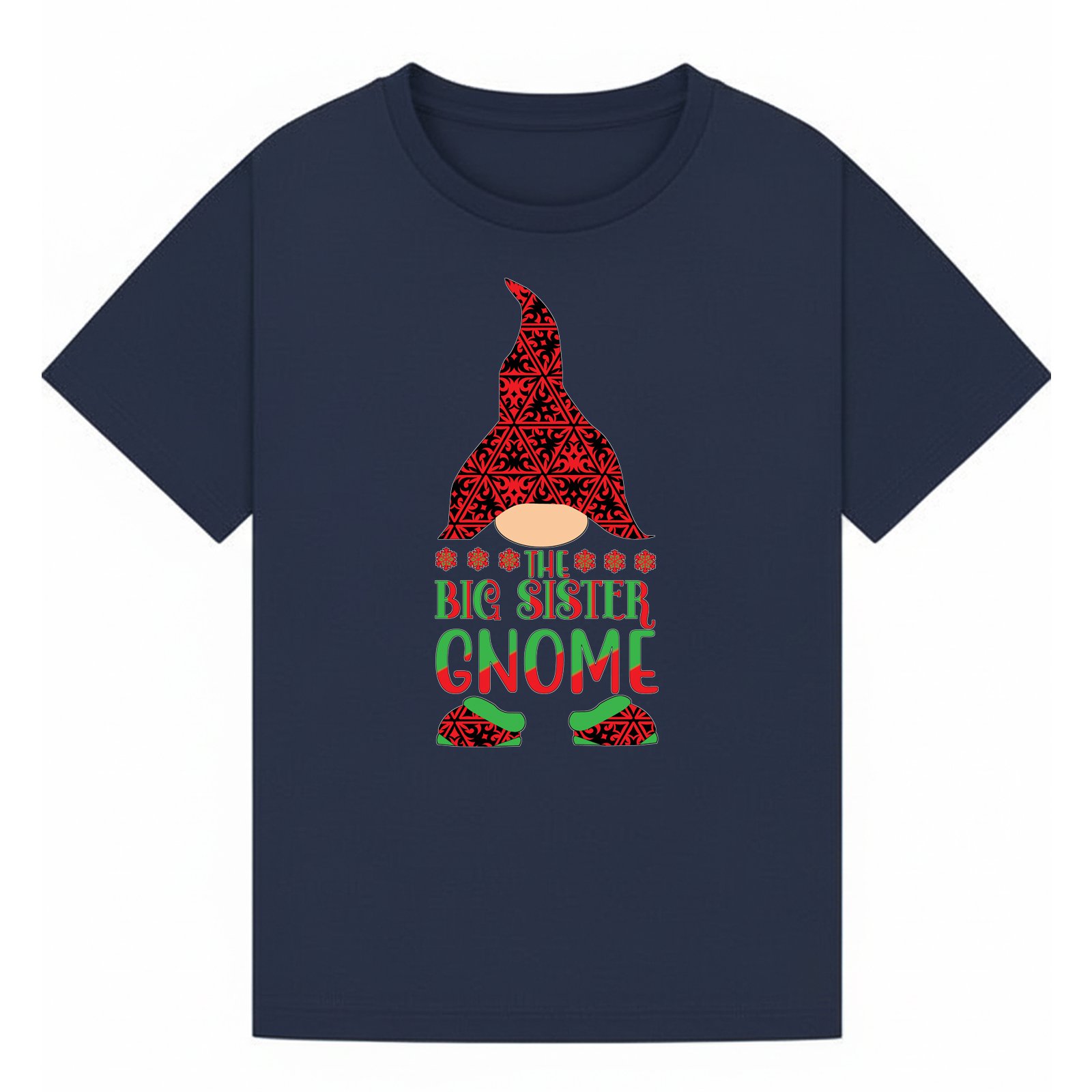 BGSIS137 artwork on navy T-shirt