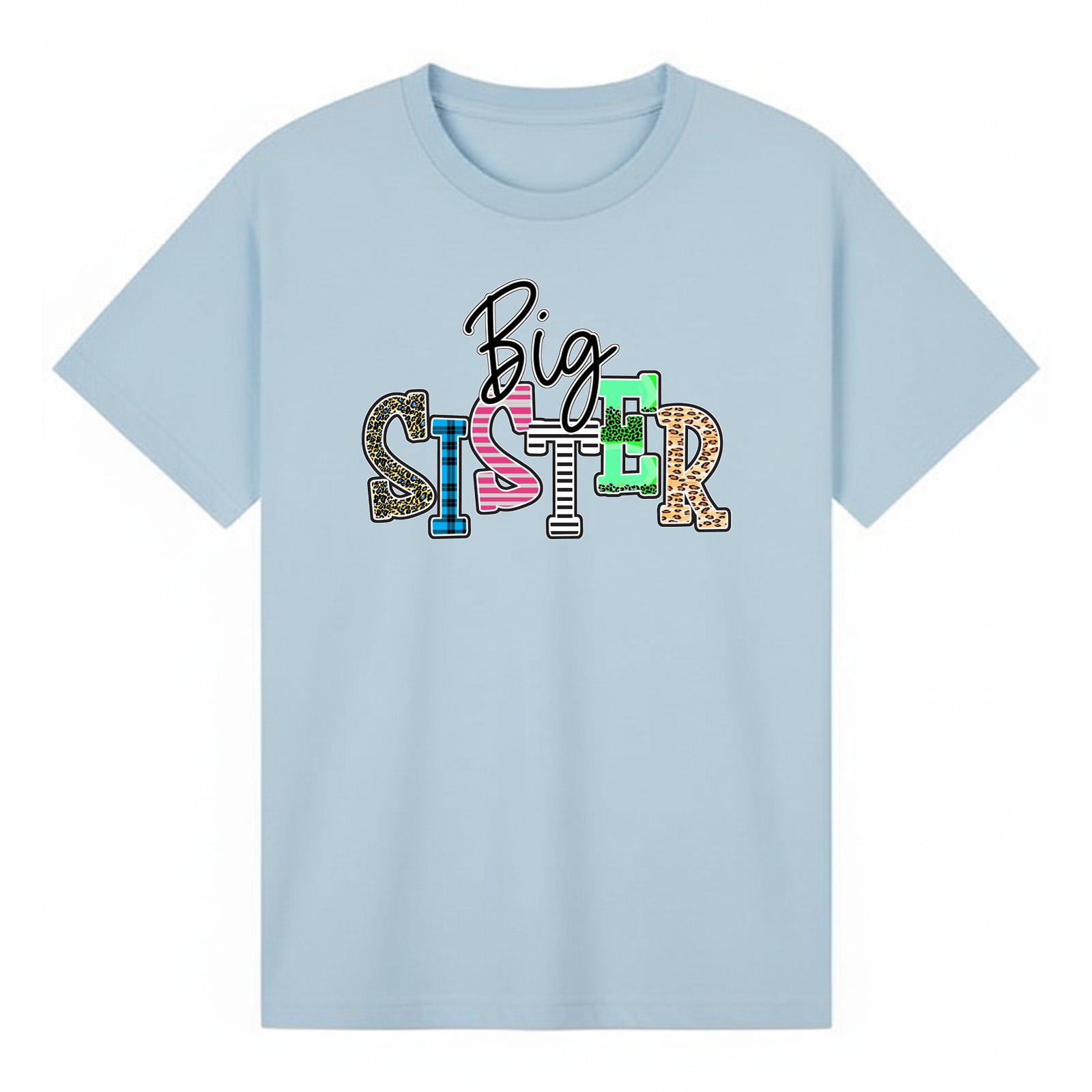 BGSIS16 artwork on light blue T-shirt