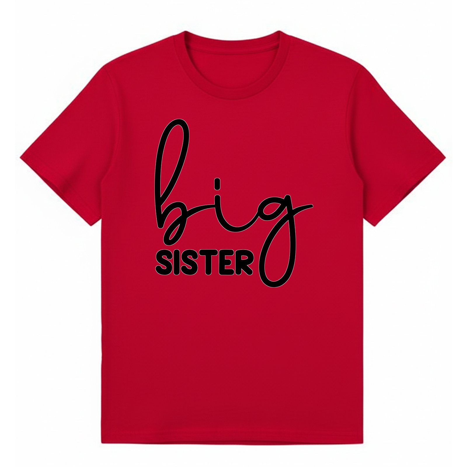 BGSIS20 artwork on red T-shirt