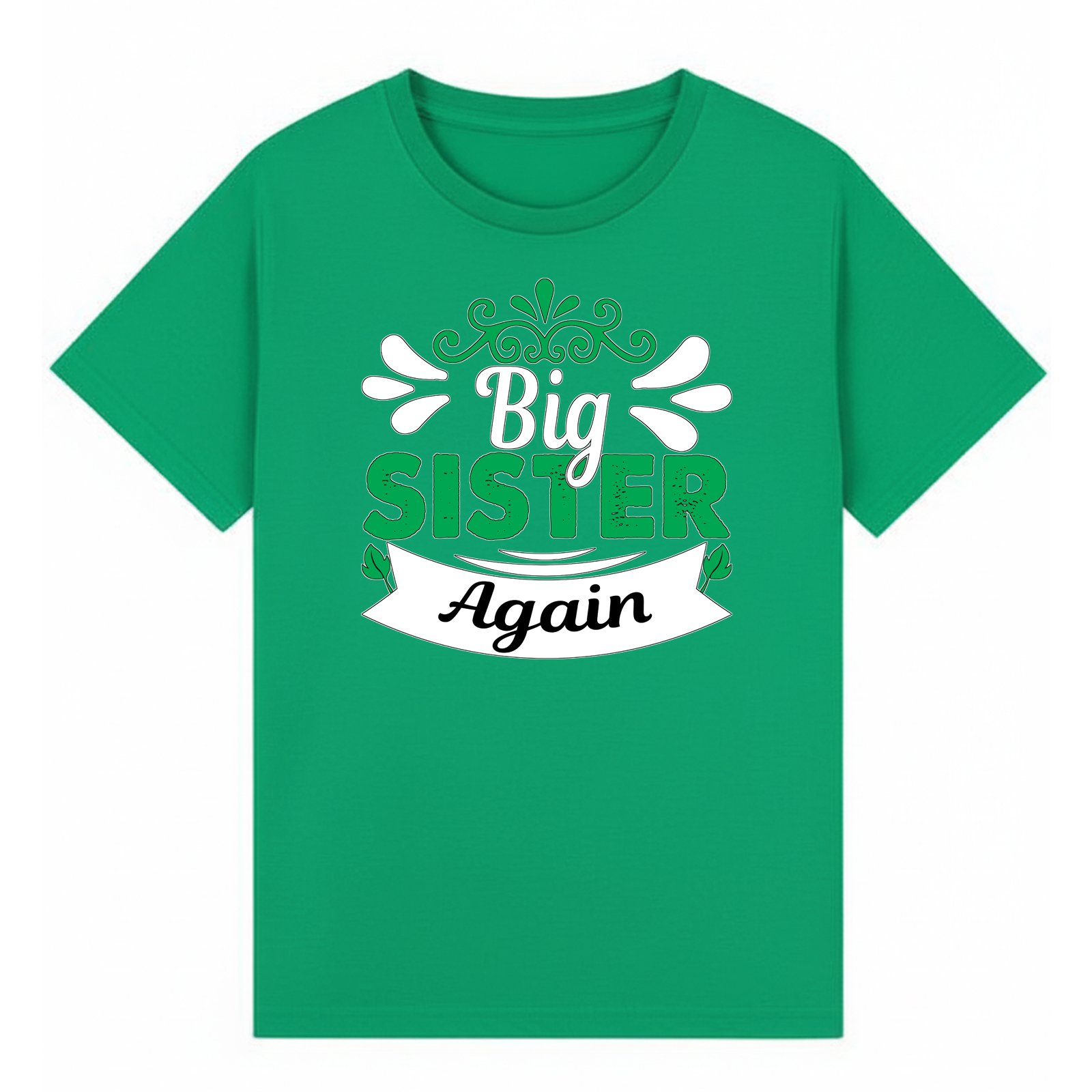 BGSIS21 artwork on irish green T-shirt