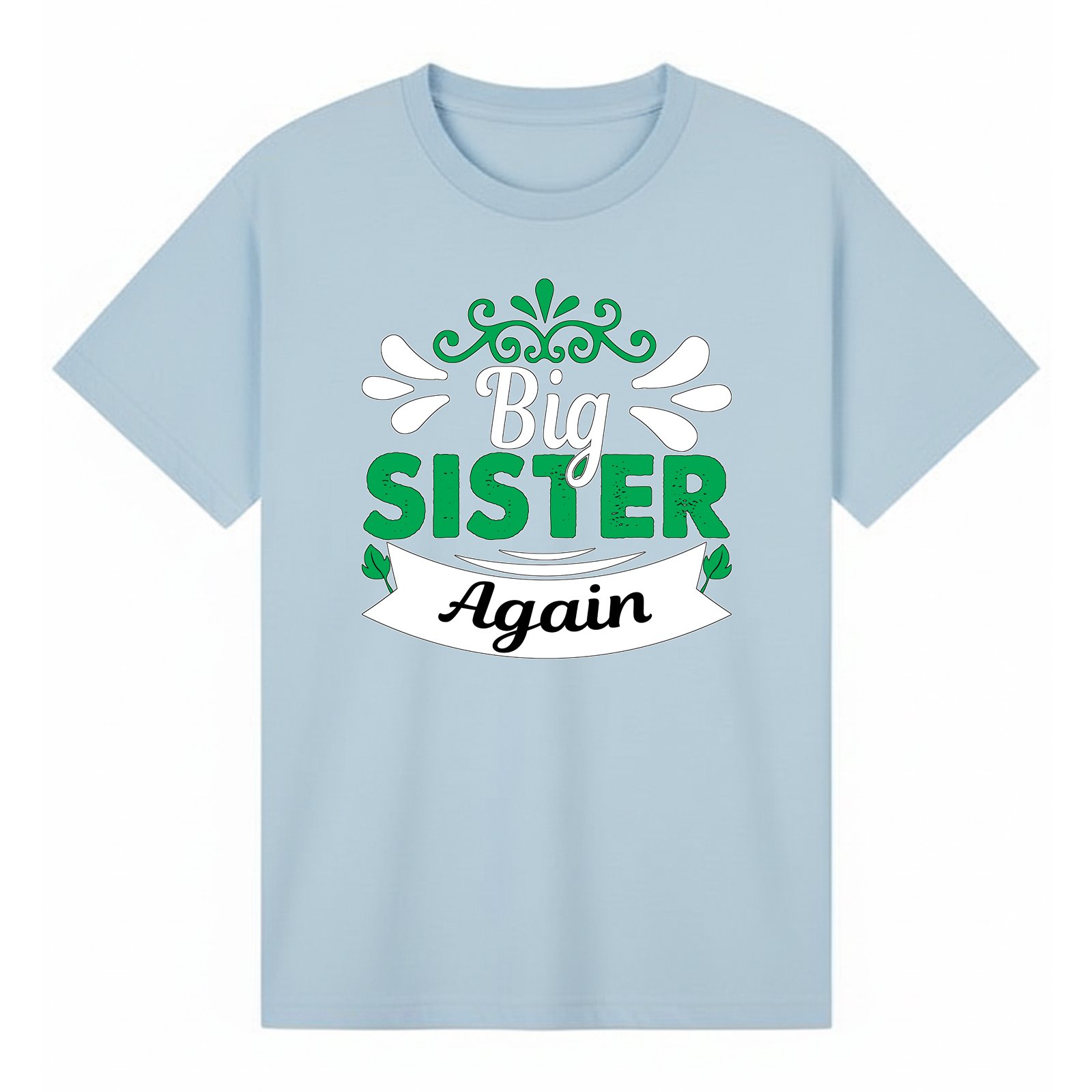 BGSIS21 artwork on light blue T-shirt