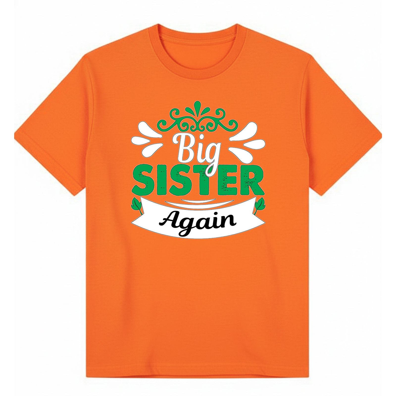BGSIS21 artwork on orange T-shirt