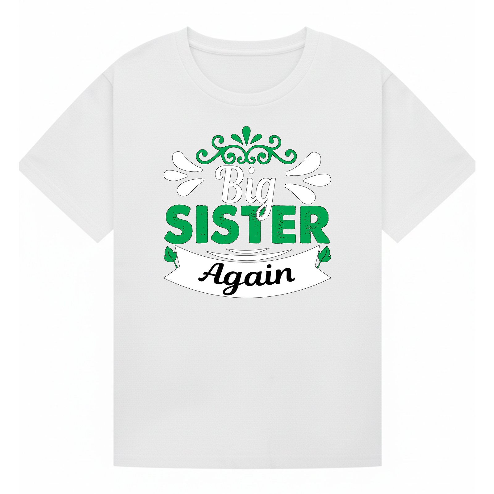 BGSIS21 artwork on white T-shirt