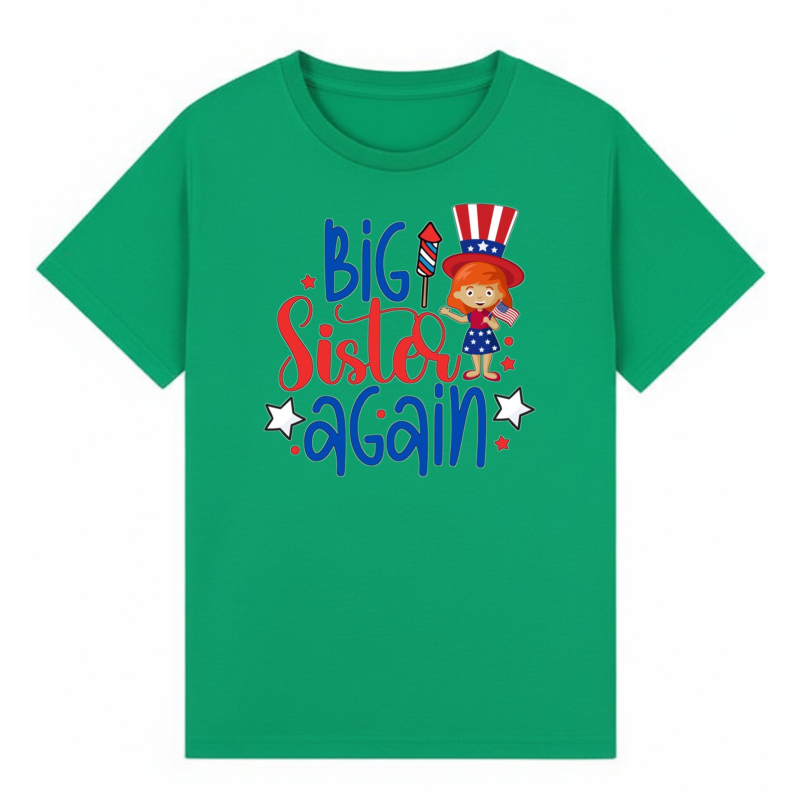 BGSIS24 artwork on irish green T-shirt
