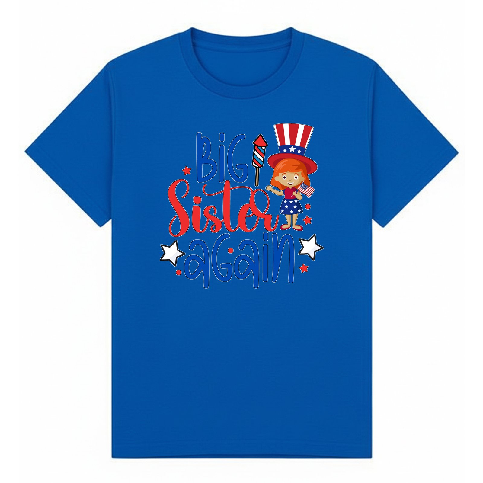 BGSIS24 artwork on royal T-shirt