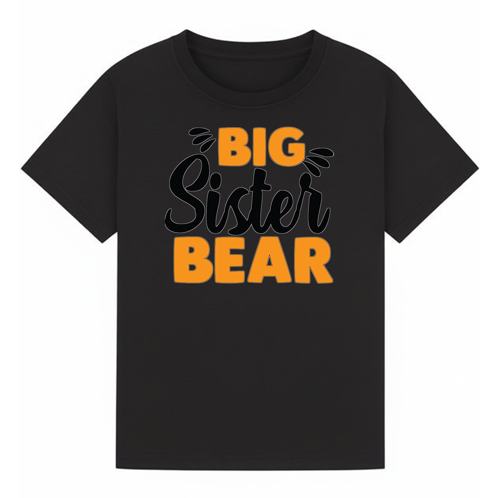BGSIS28 artwork on black T-shirt