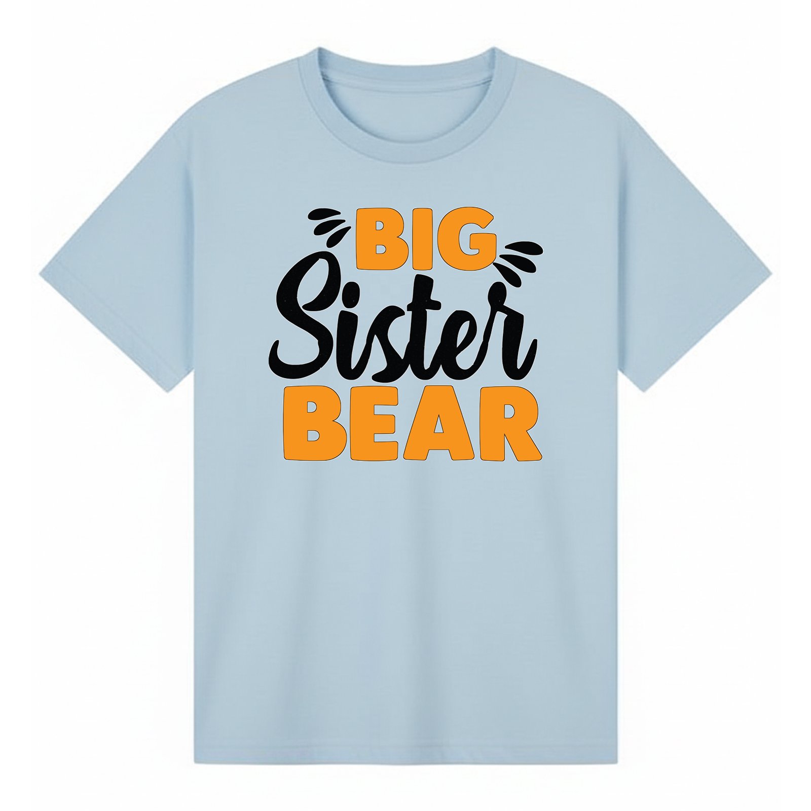 BGSIS28 artwork on light blue T-shirt