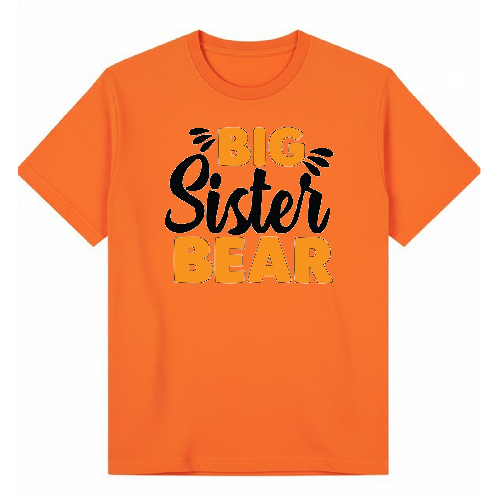 BGSIS28 artwork on orange T-shirt