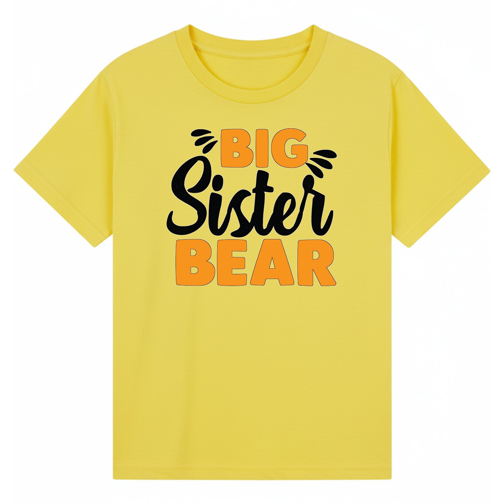 BGSIS28 artwork on yellow T-shirt