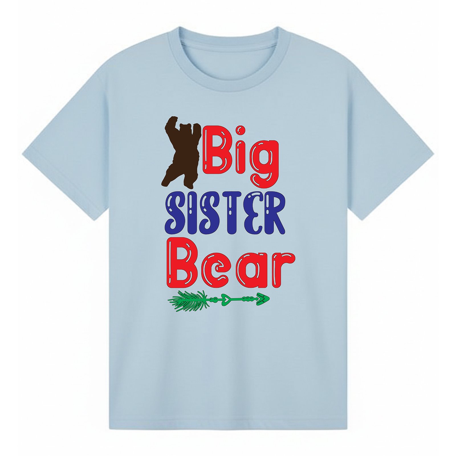 BGSIS30 artwork on light blue T-shirt