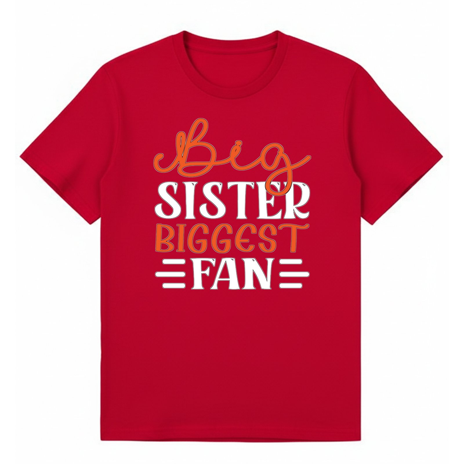 BGSIS31 artwork on red T-shirt
