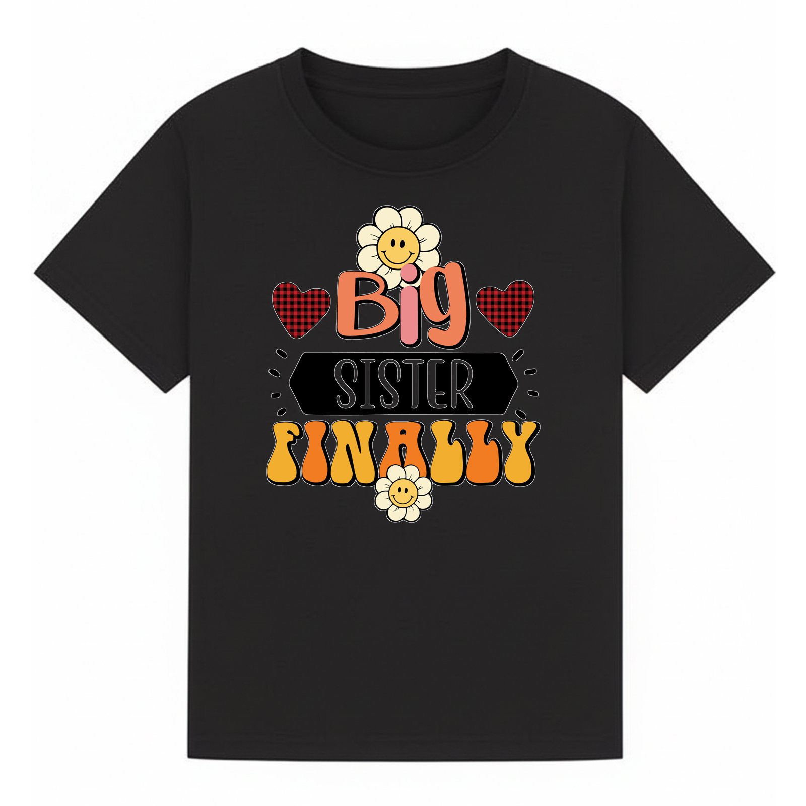 BGSIS37 artwork on black T-shirt