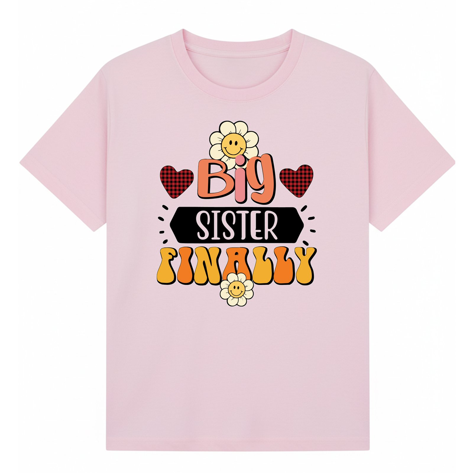 BGSIS37 artwork on light pink T-shirt