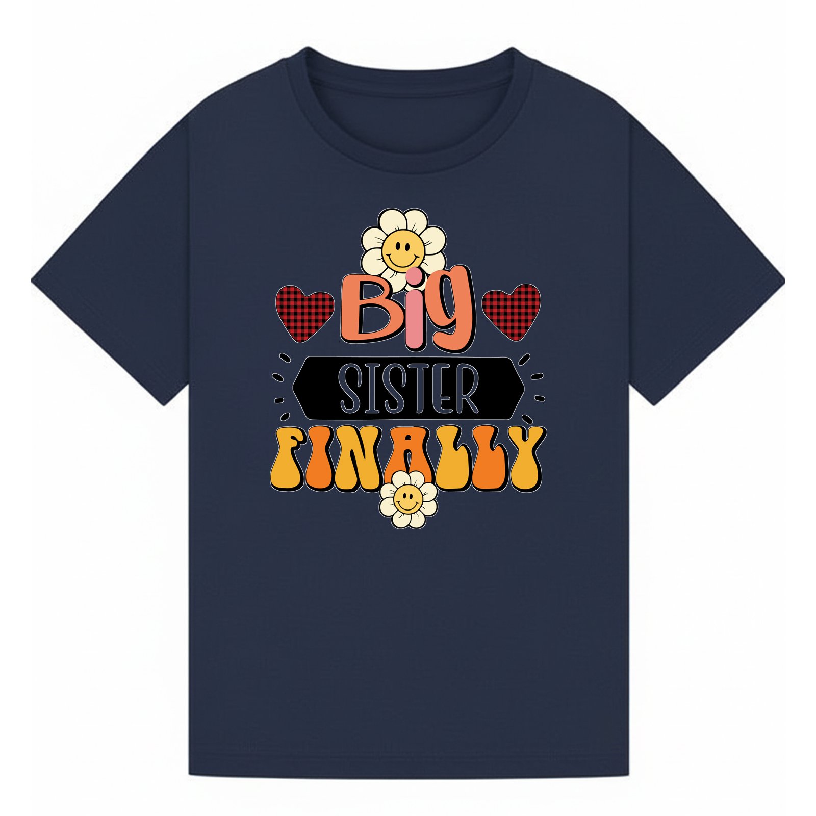 BGSIS37 artwork on navy T-shirt