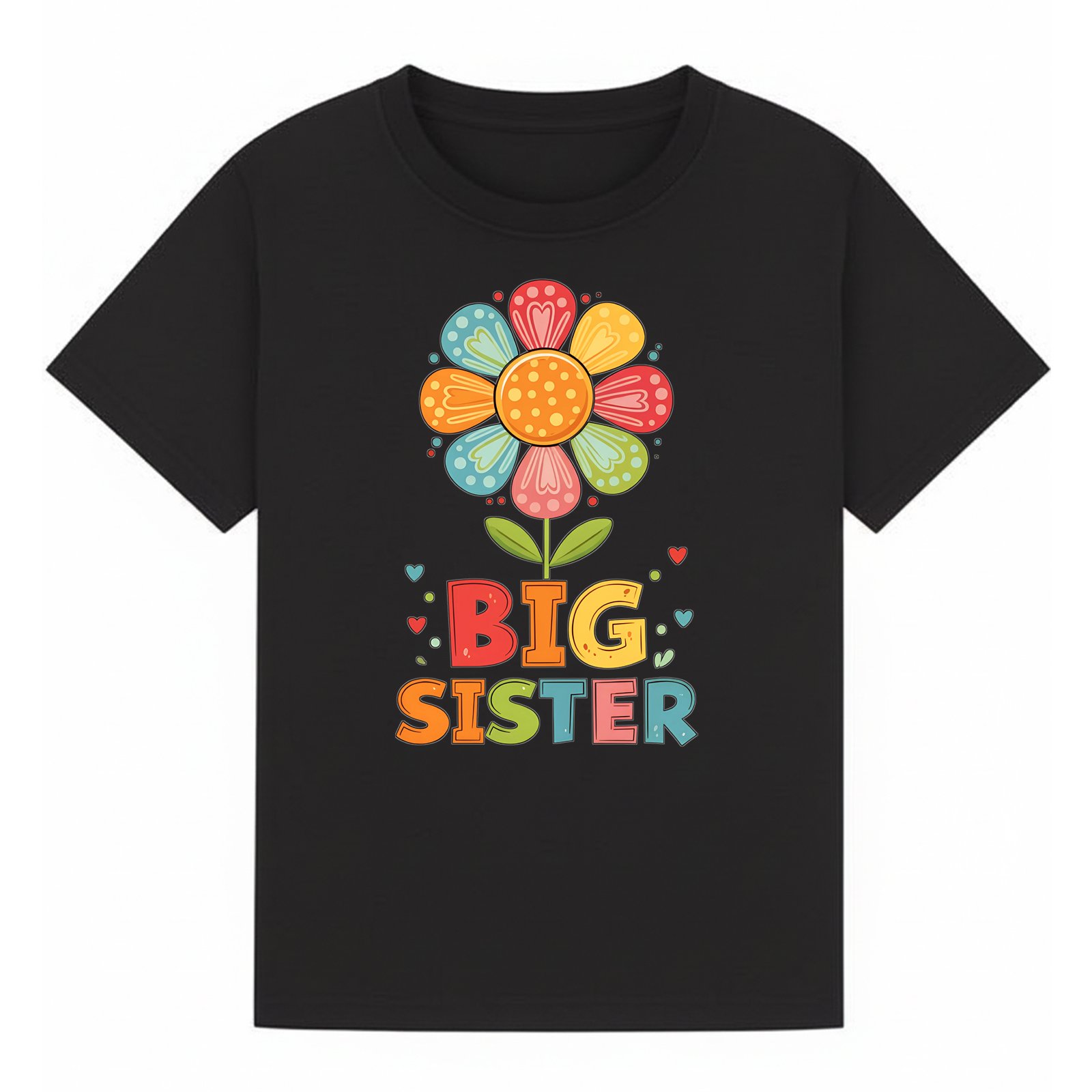 BGSIS44 artwork on black T-shirt