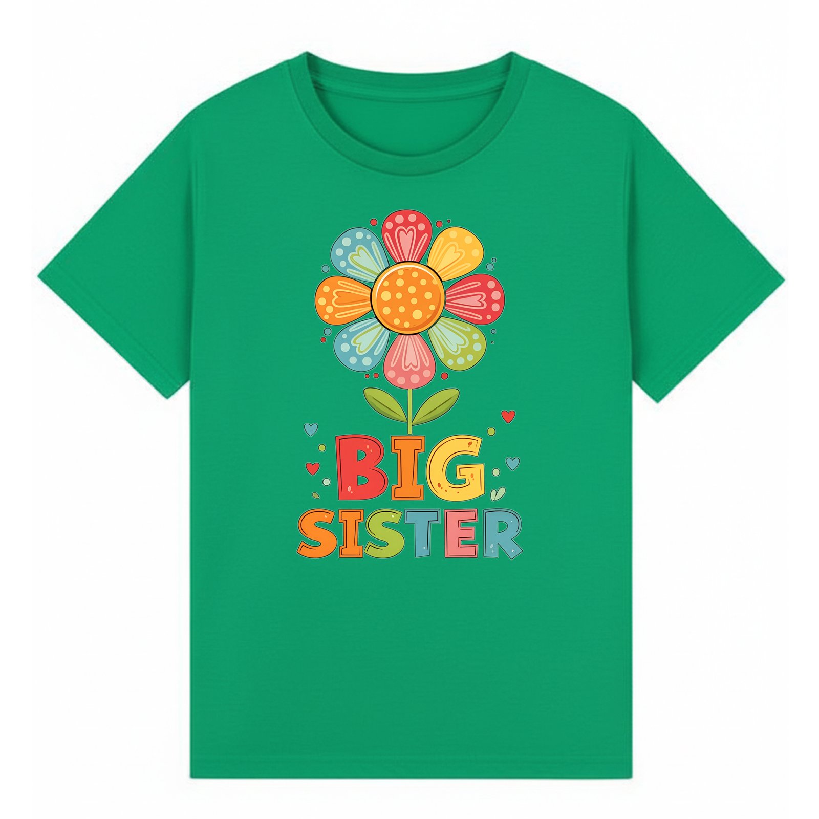 BGSIS44 artwork on irish green T-shirt