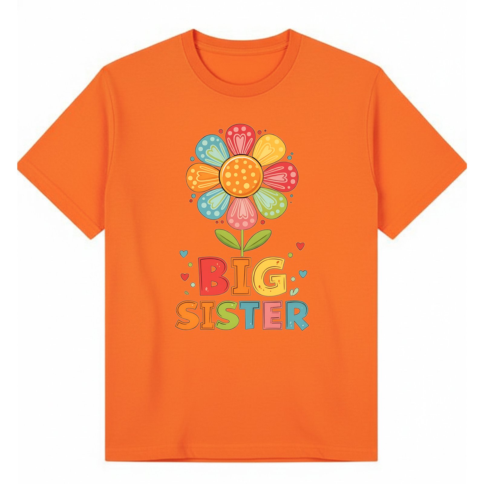 BGSIS44 artwork on orange T-shirt