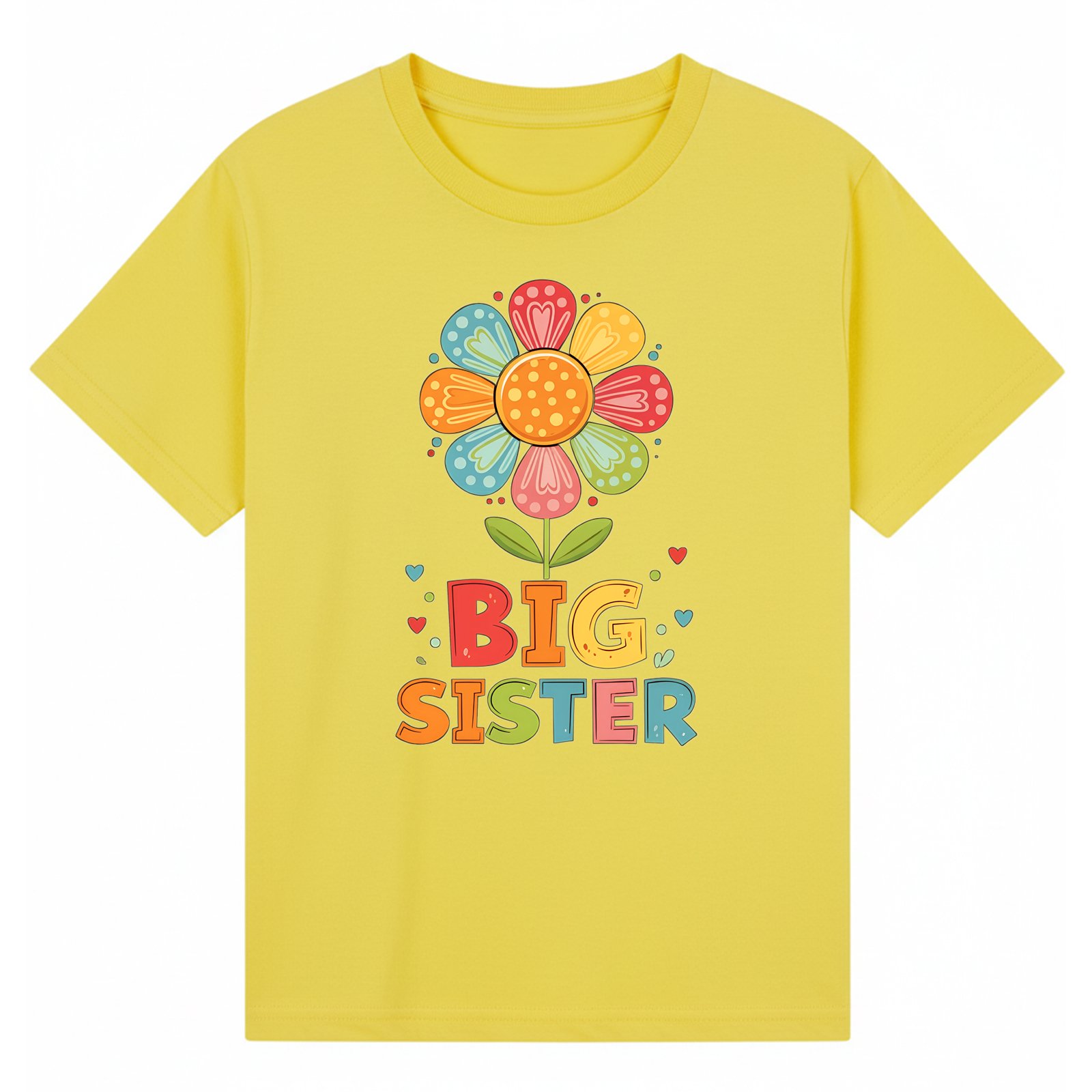 BGSIS44 artwork on yellow T-shirt