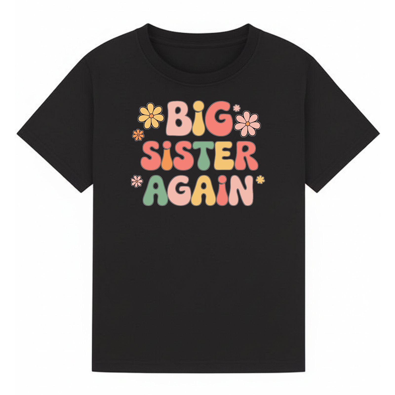 BGSIS46 artwork on black T-shirt