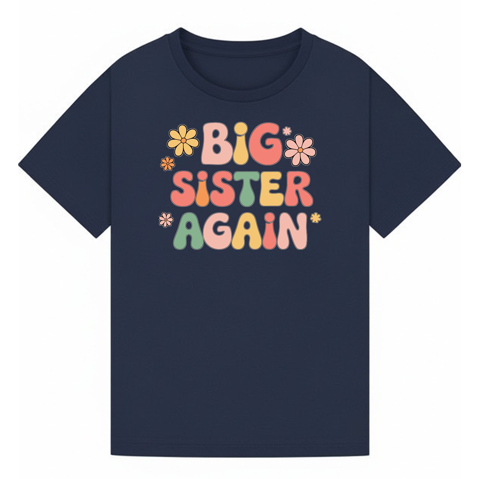 BGSIS46 artwork on navy T-shirt