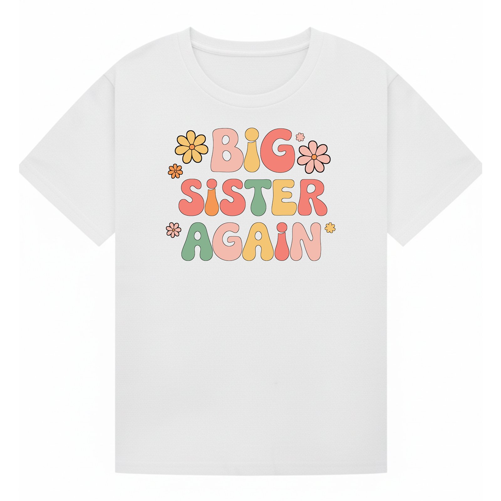 BGSIS46 artwork on white T-shirt