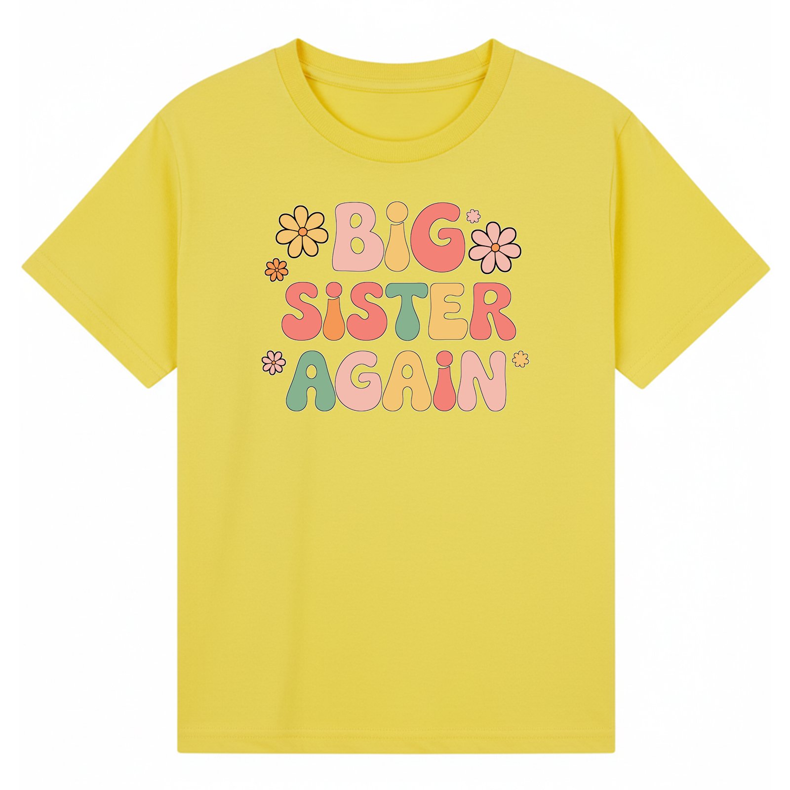 BGSIS46 artwork on yellow T-shirt