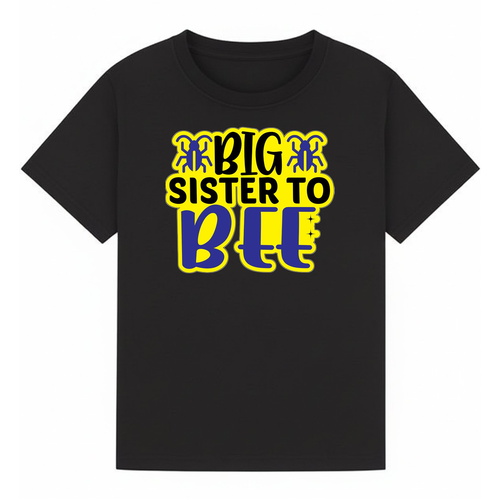 BGSIS48 artwork on black T-shirt