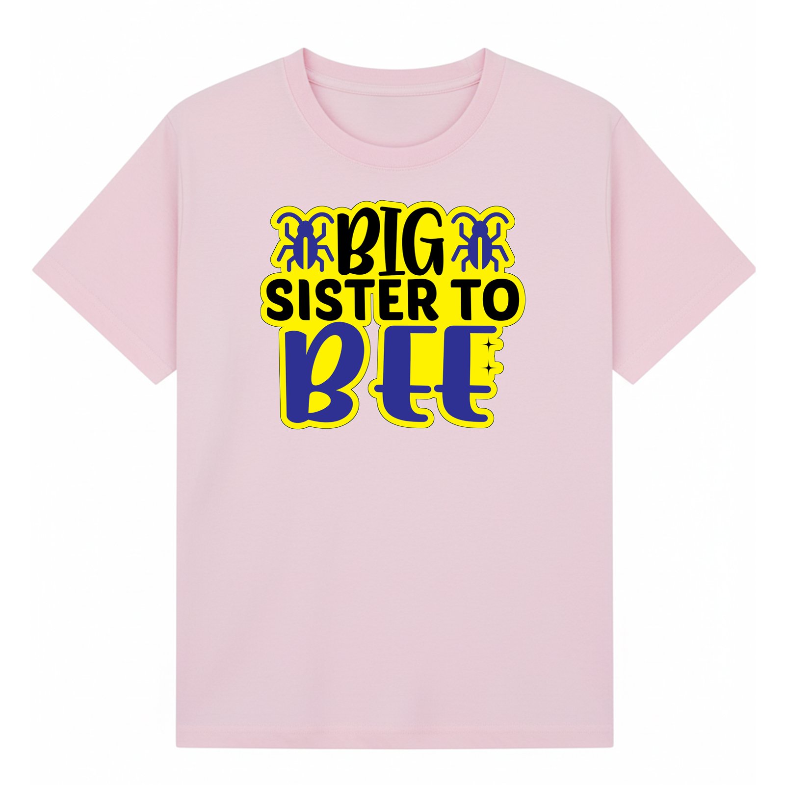 BGSIS48 artwork on light pink T-shirt