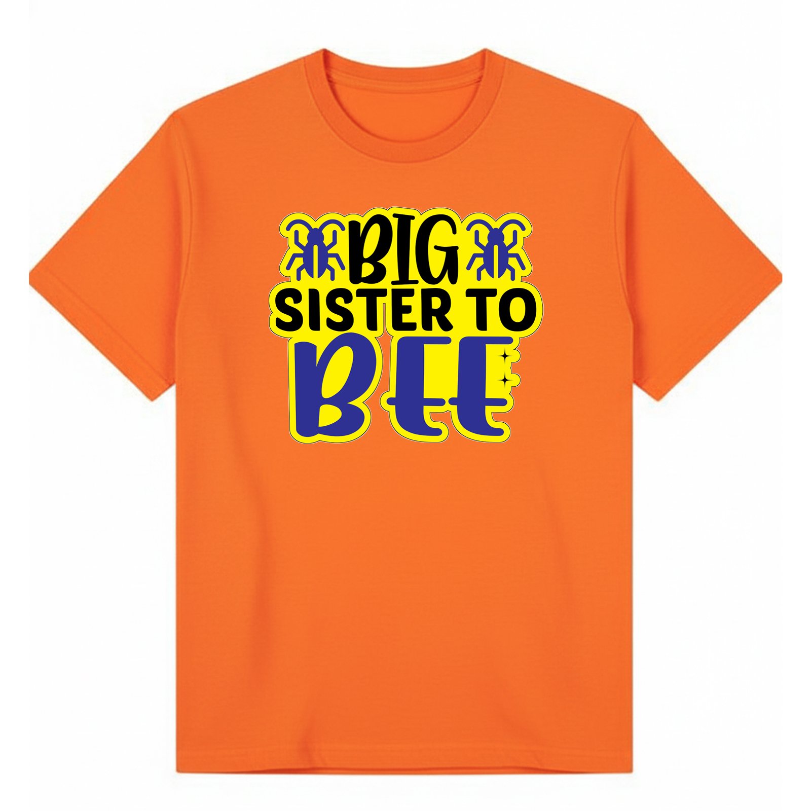 BGSIS48 artwork on orange T-shirt