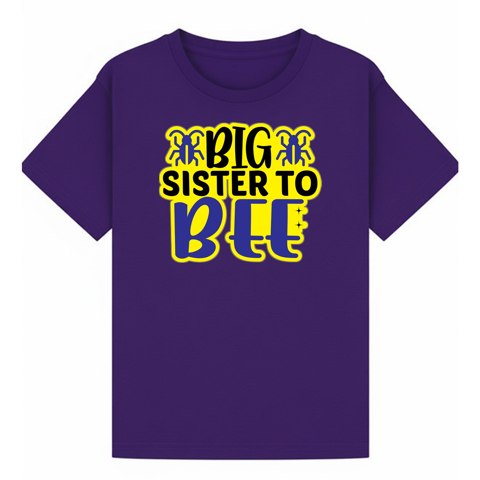 BGSIS48 artwork on purple T-shirt