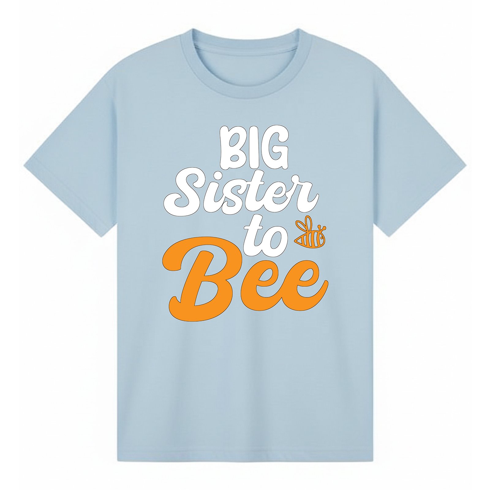 BGSIS49 artwork on light blue T-shirt