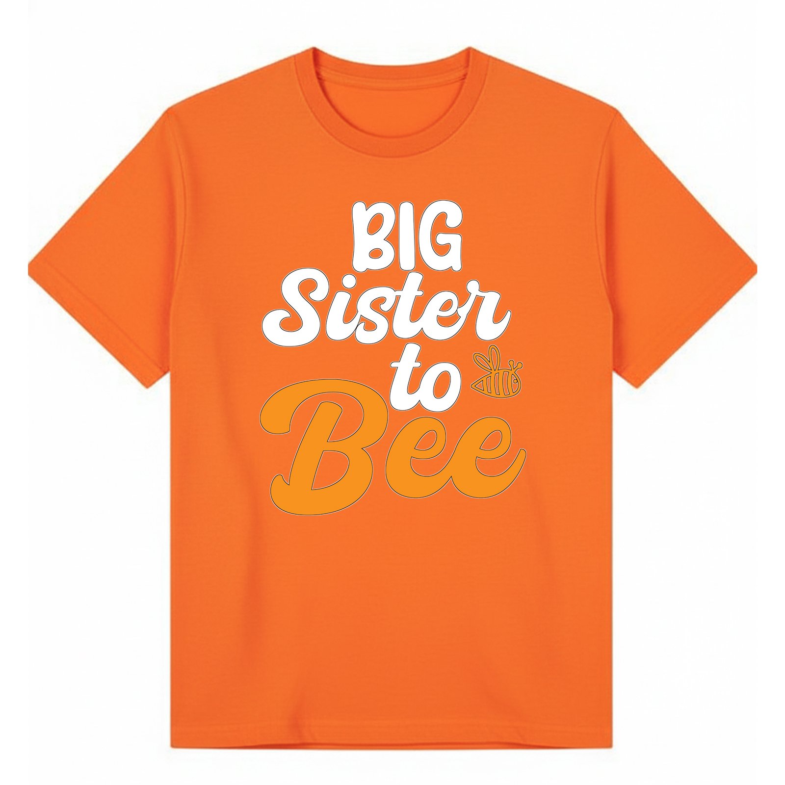 BGSIS49 artwork on orange T-shirt